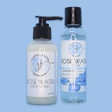 Load image into Gallery viewer, ROSE WATER FACE WASH AND TONER SET
